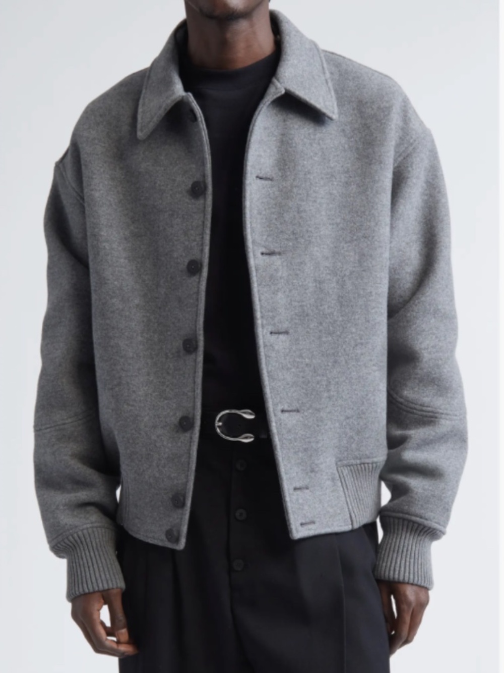 Jacquemus Feltro Bomber Jacket Size 48 Coat Fall Winter Wool Luxury Men's